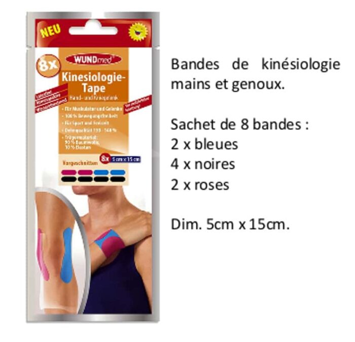 BANDES DE KINESIOLOGIE PRE- DECOUPEES