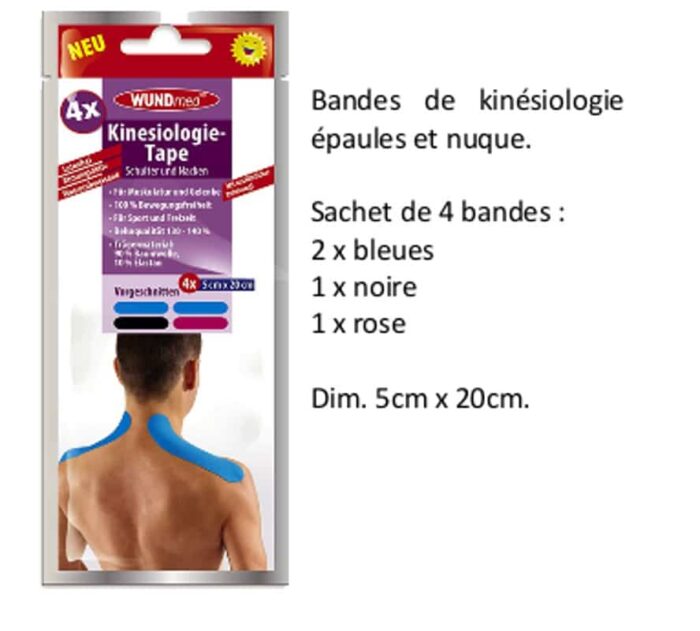 BANDES DE KINESIOLOGIE PRE- DECOUPEES – Image 2