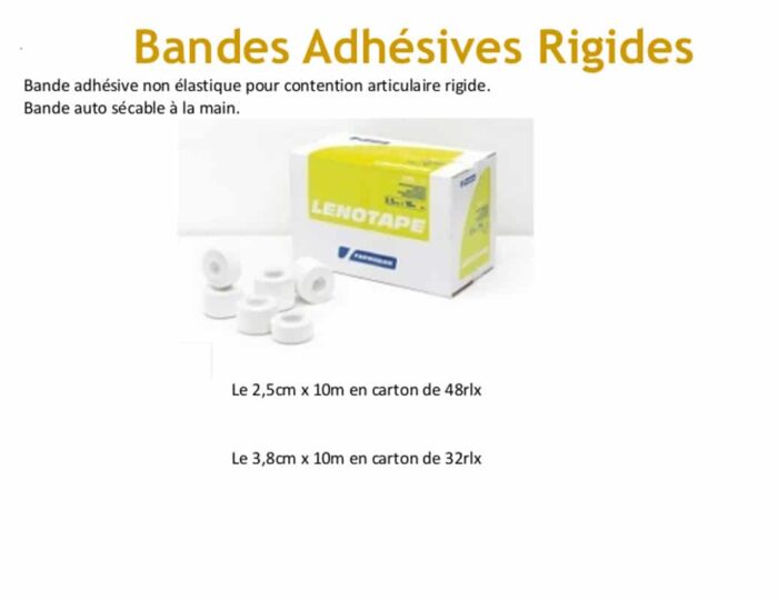 BANDES ADHESIVES RIGIDES
