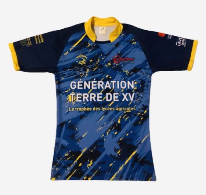 MAILLOT DE RUGBY NATIONAL LYCEES AGRICOLES 2023