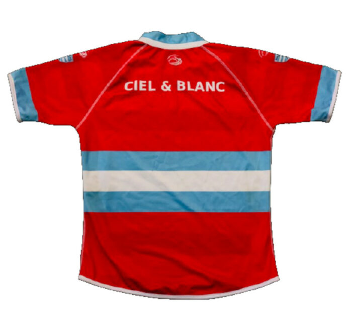 MAILLOT DE RUGBY RACING CIEL & BLANC 2 – Image 2