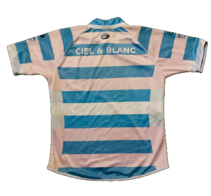 MAILLOT DE RUGBY RACING CIEL & BLANC 1 – Image 2