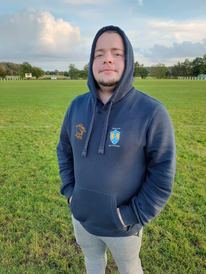 SWEAT CAPUCHE RUGBY CLUB PAYS DE NEMOURS – Image 2
